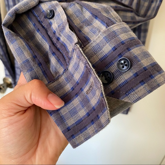 Tasso Elba men’s button down cotton shirt in size medium 15-15” - Picture 10 of 11